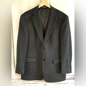 Tommy Hilfiger Grey Wool Silk Cashmere Sport Coat Blazer Sz 40R